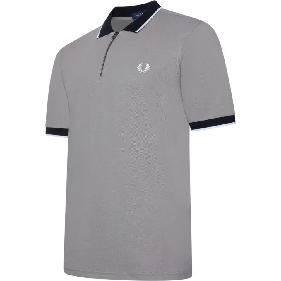 Fred Perry - Zip Neck Polo Shirt