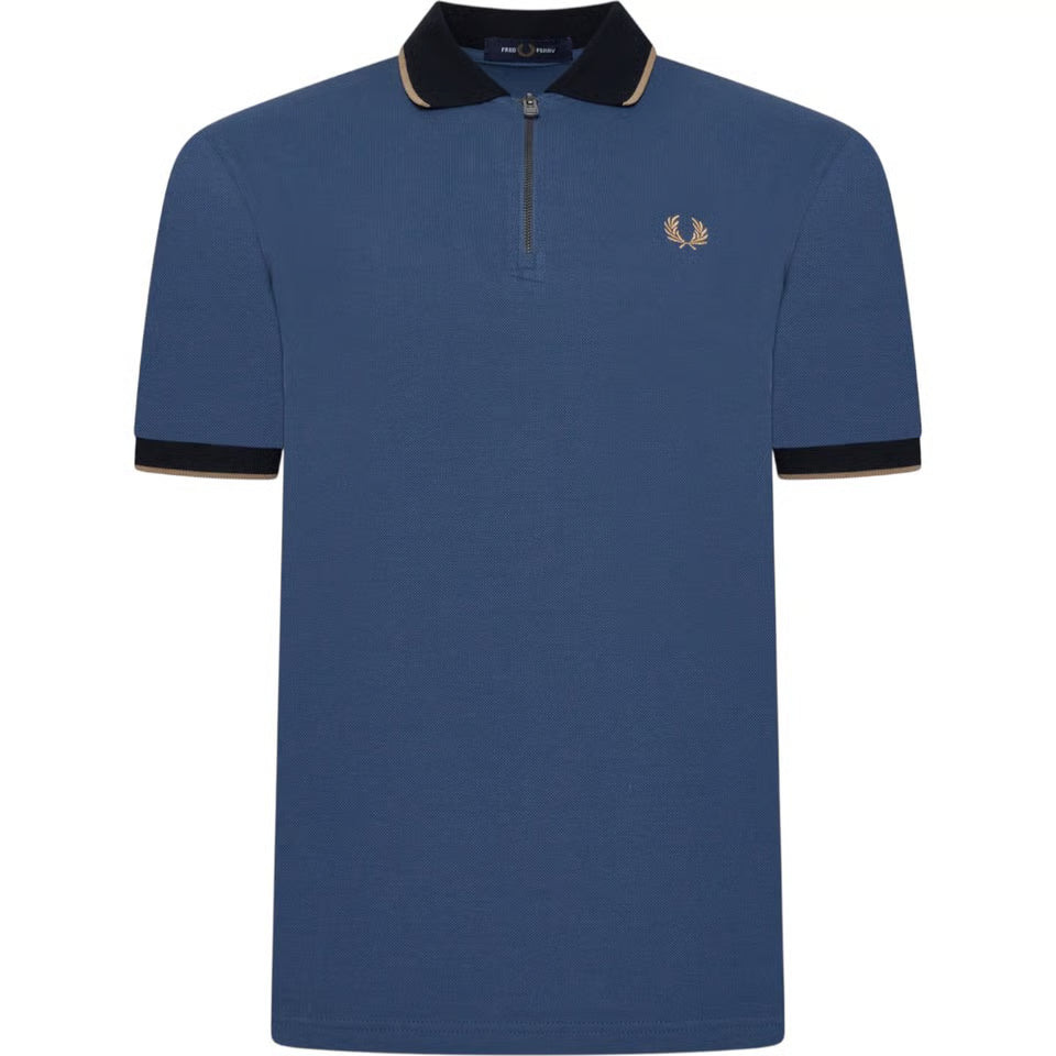 Fred Perry - Zip Neck Polo Shirt