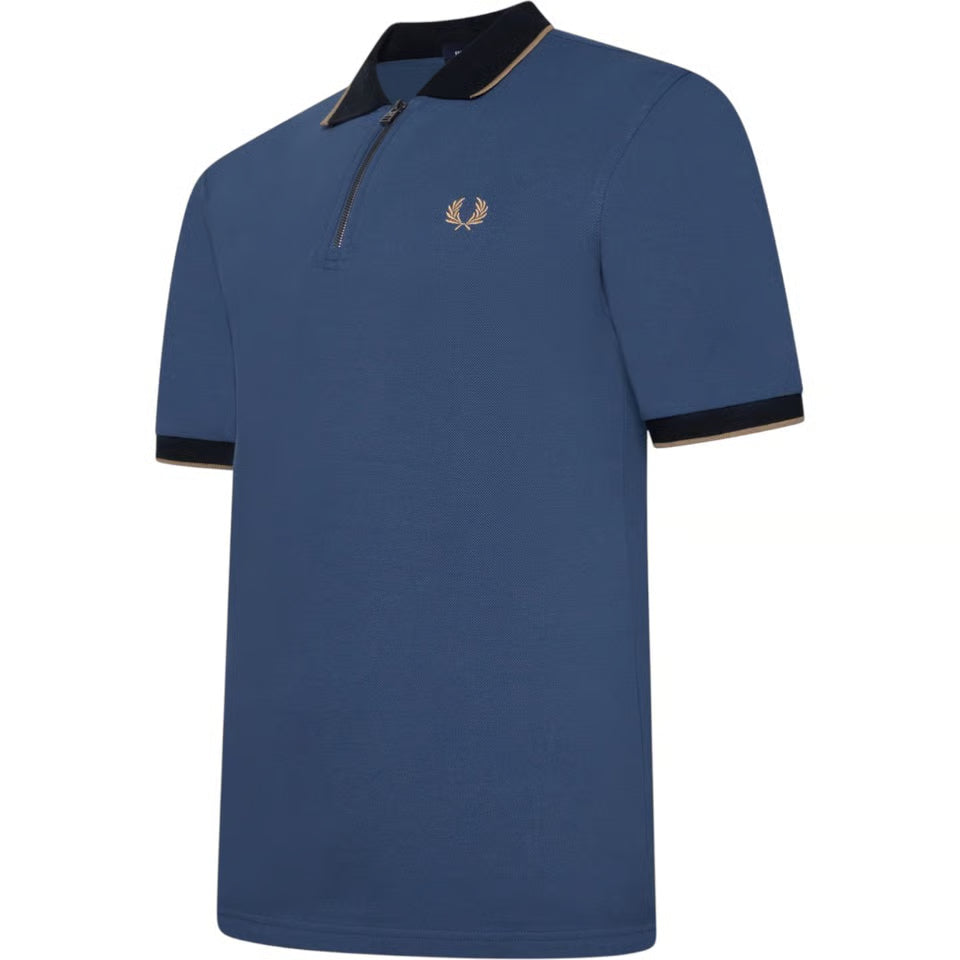 Fred Perry - Zip Neck Polo Shirt