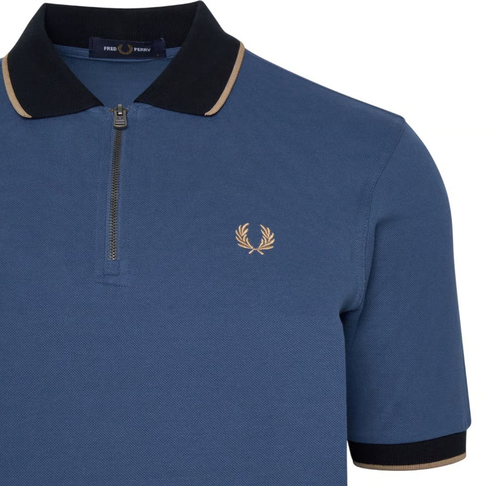 Fred Perry - Zip Neck Polo Shirt