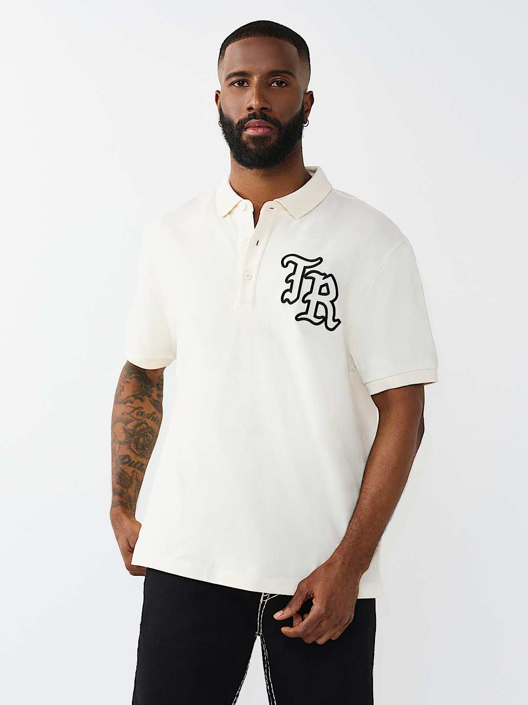 True Religion - Embroidered Stitch Dept Polo Shirt