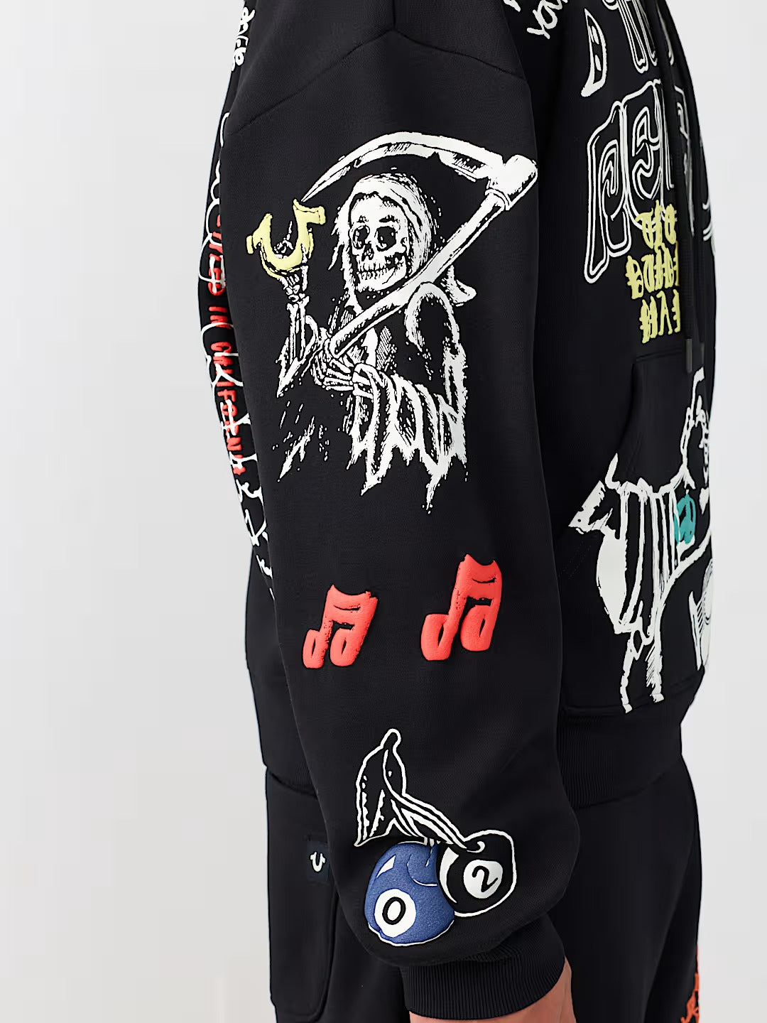 True Religion - Sketched Logo Boxy Hoodie