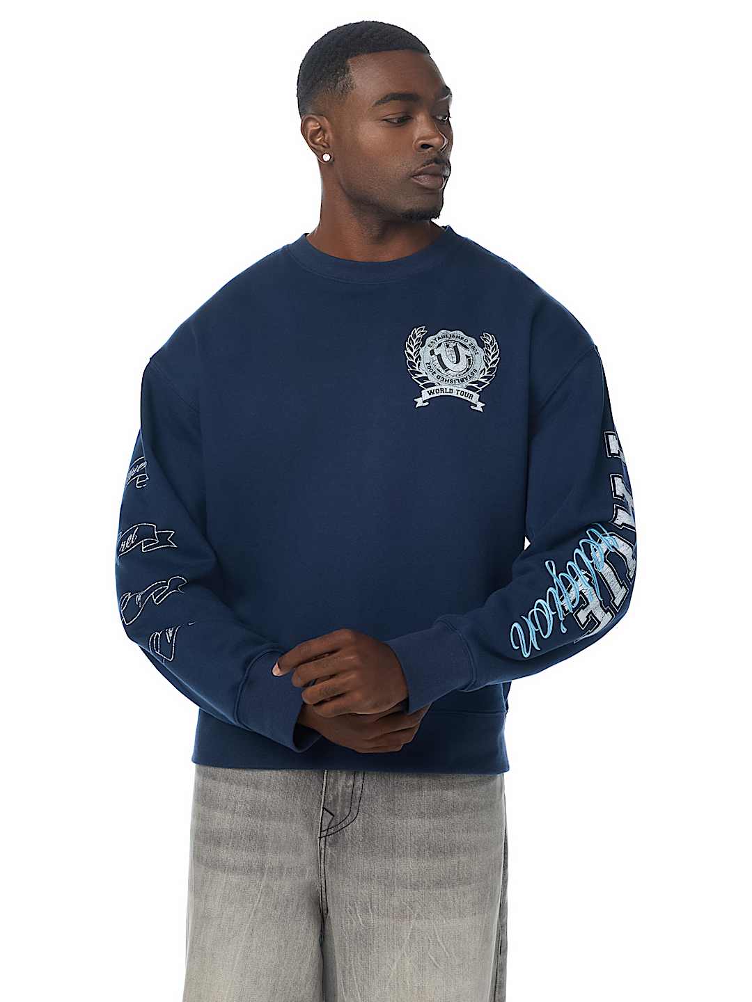 True Religion - Horseshoe Crest Relaxed Crewneck
