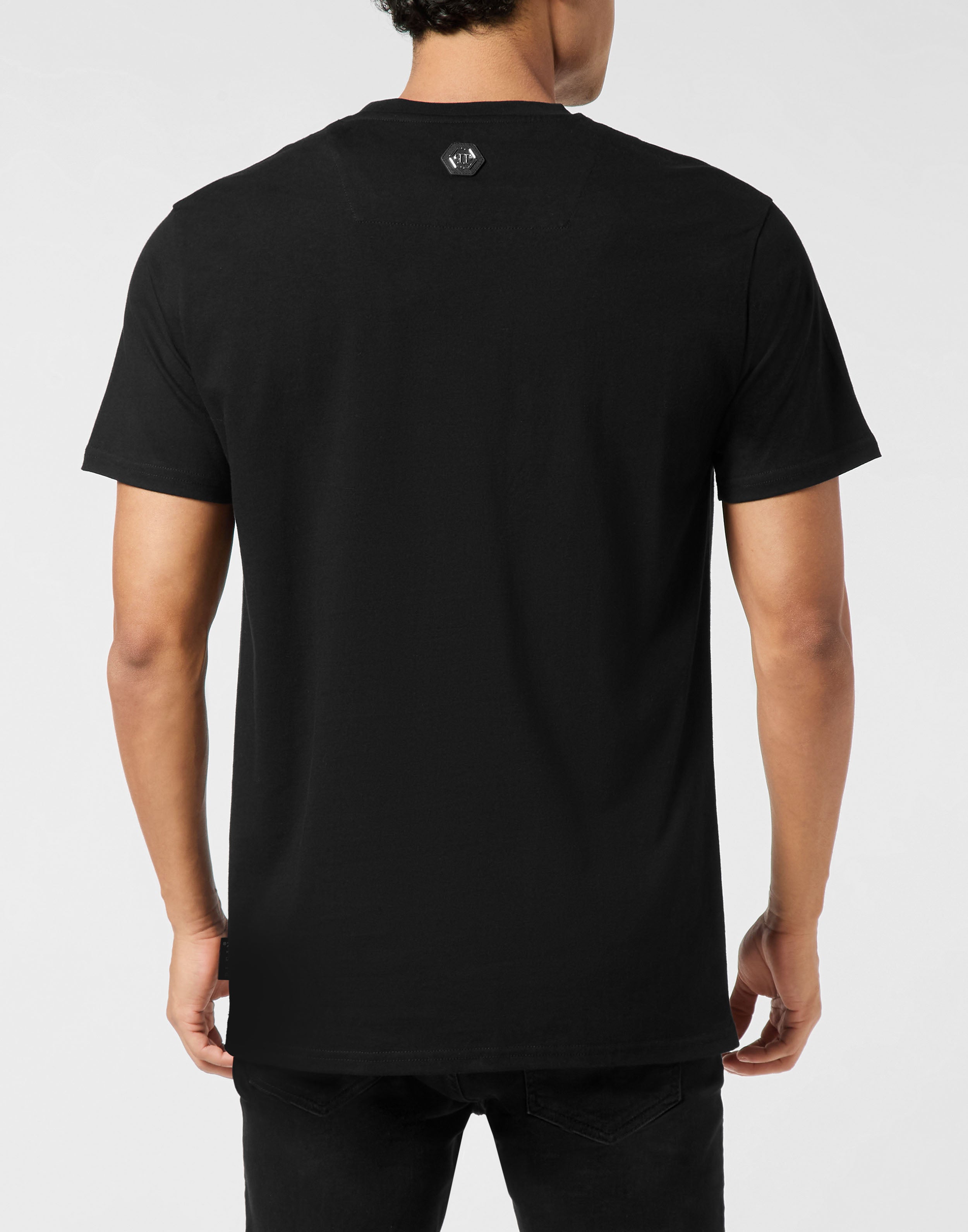 PHILIPP PLEIN - Round Neck T-Shirt Crystal Eagle Mini