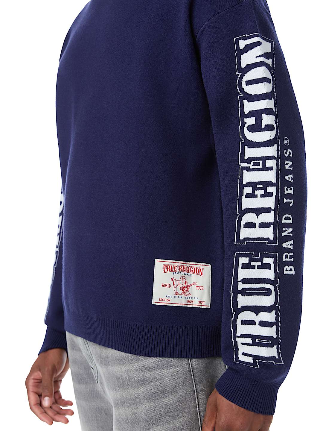 True Religion - Arched Logo Buddha Sweater