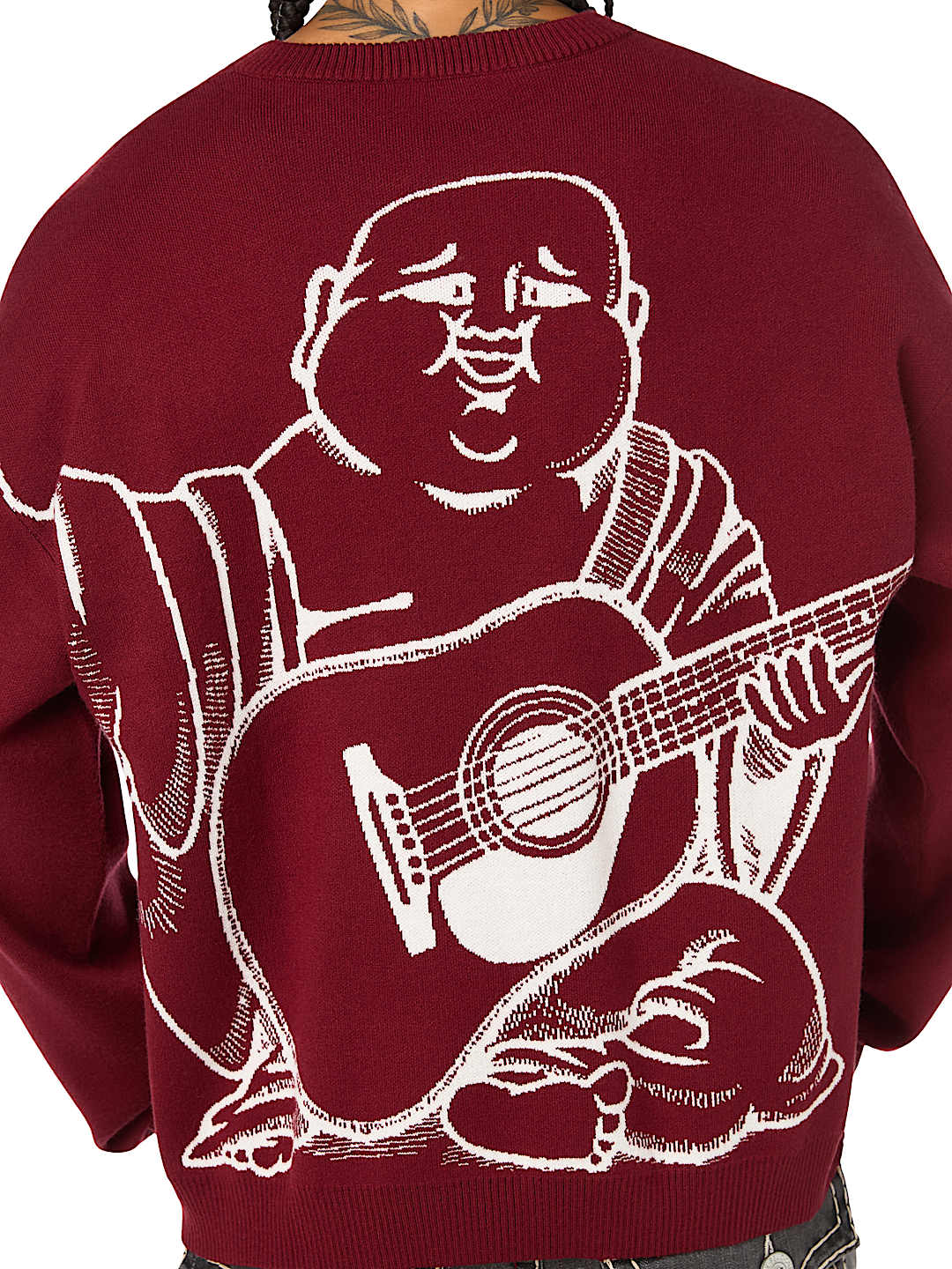 True Religion - Arched Logo Buddha Sweater