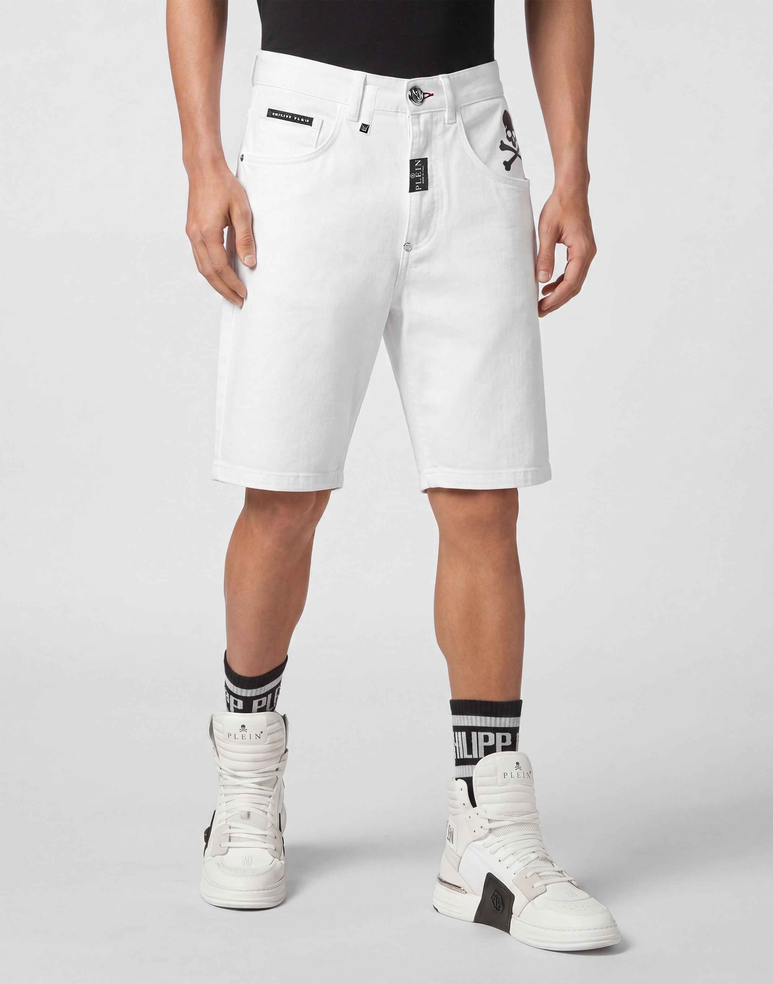 PHILIPP PLEIN - Denim Formentera Shorts Basics