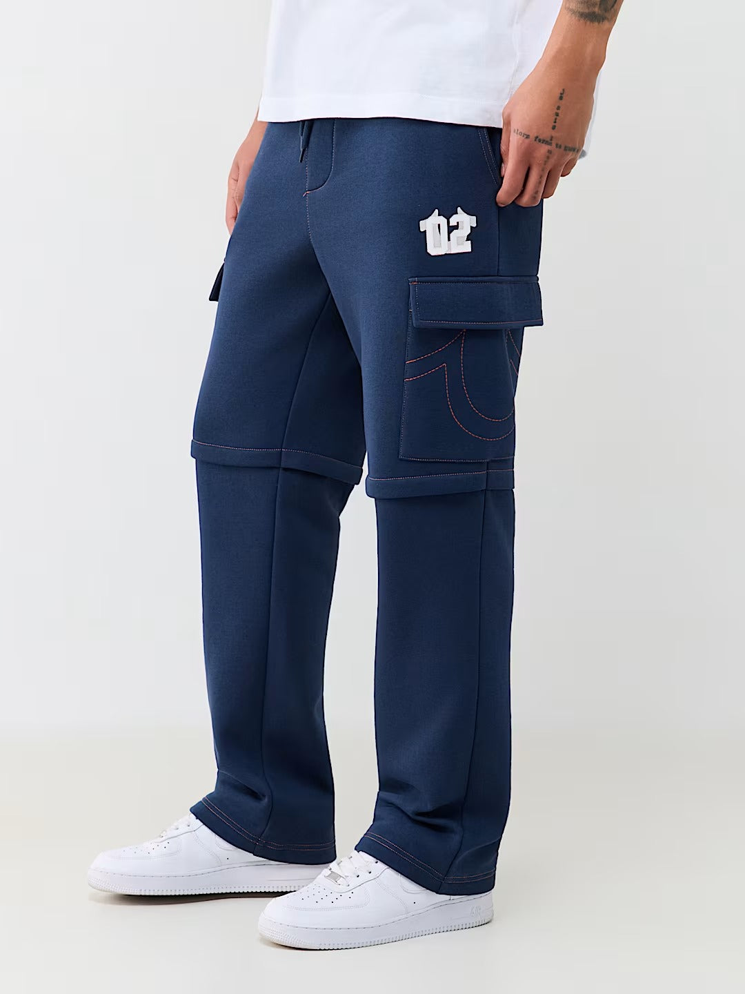 True Religion - Contrast Mfg Cargo Sweatpant