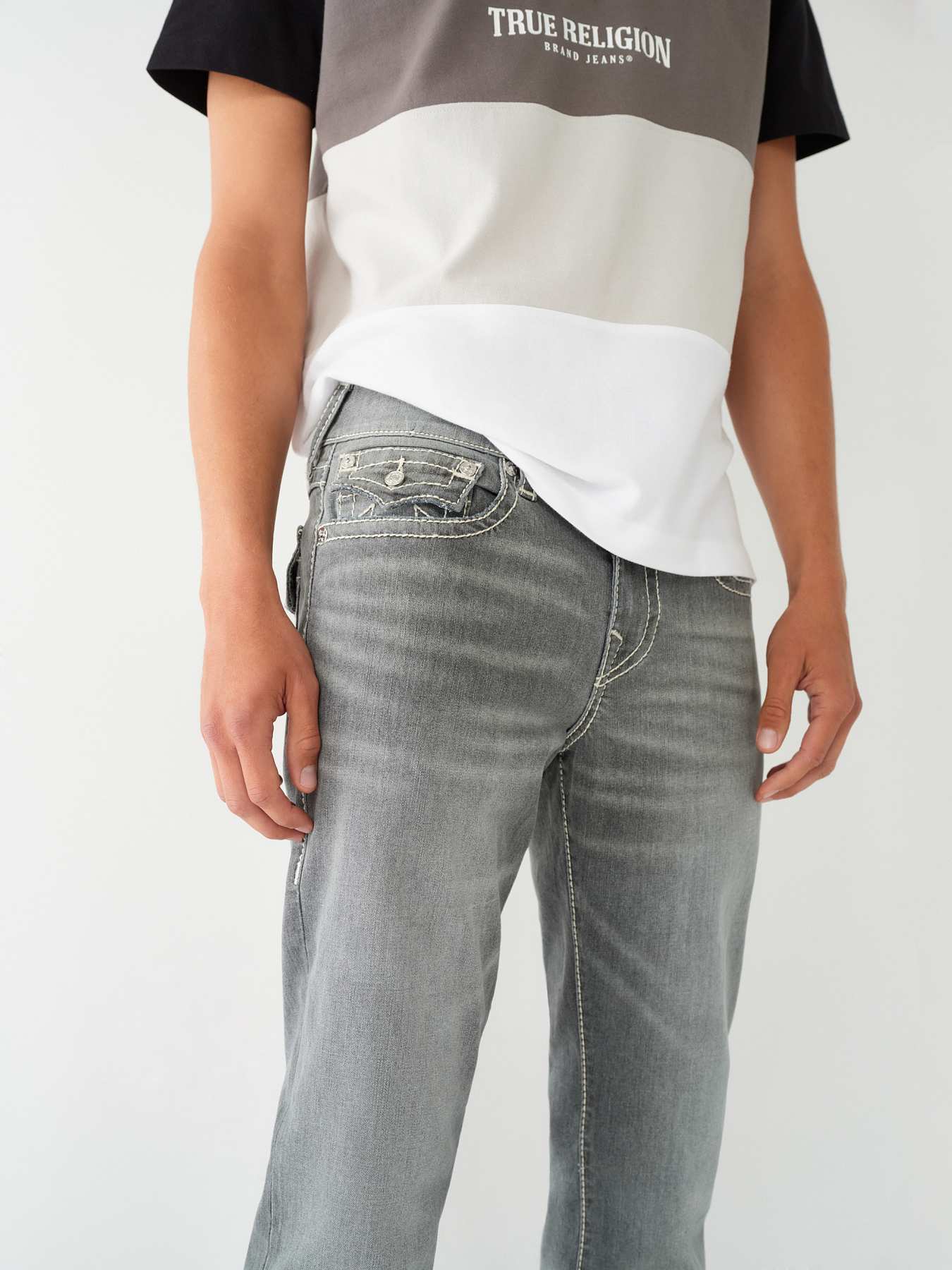True Religion - Ricky Big T Stitch Straight Jean