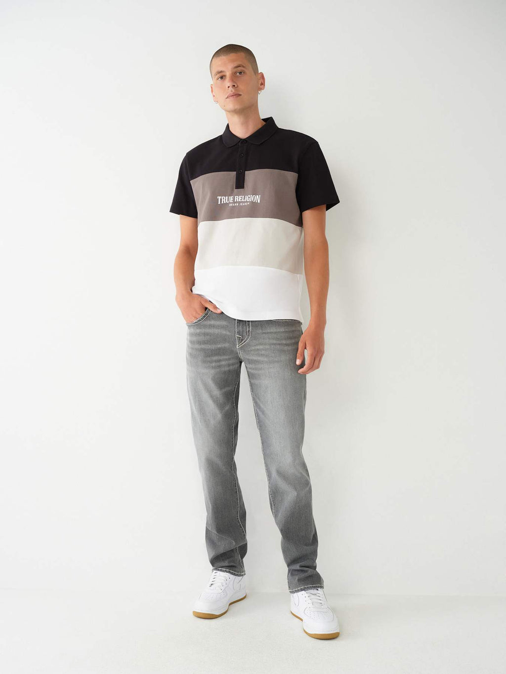 True Religion - Ricky Big T Stitch Straight Jean