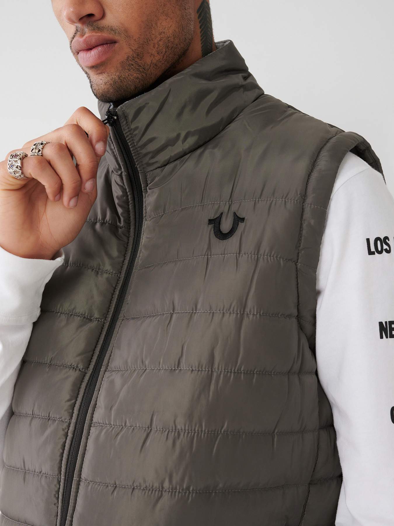 True Religion - HORSESHOE PUFFER VEST