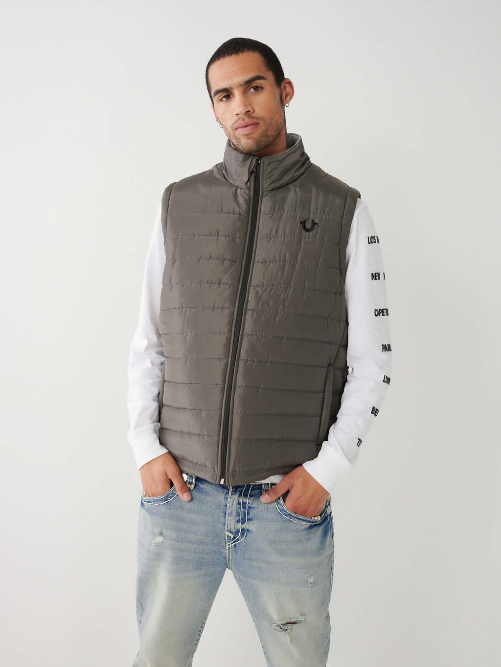 True Religion - HORSESHOE PUFFER VEST