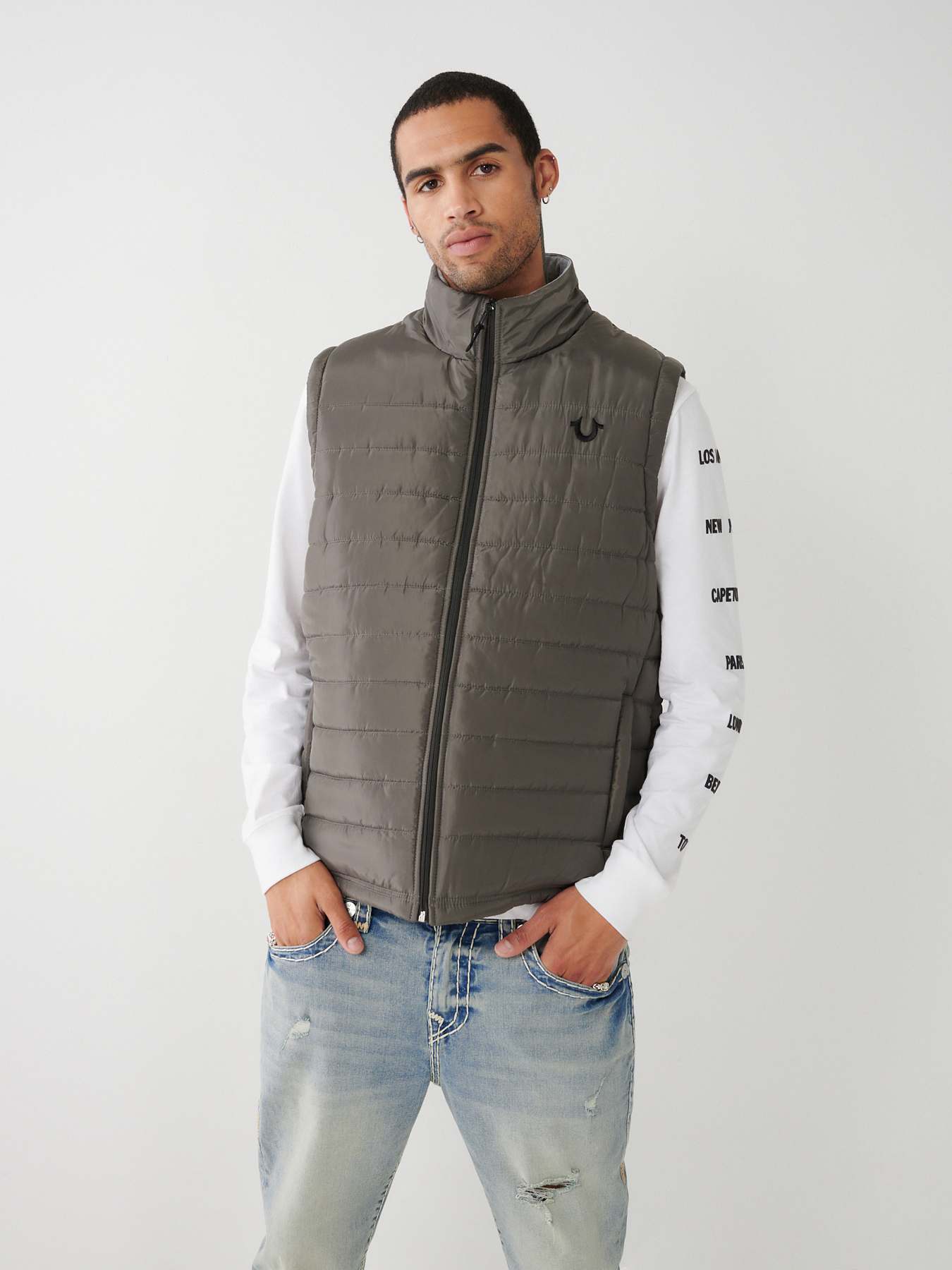 True Religion - HORSESHOE PUFFER VEST