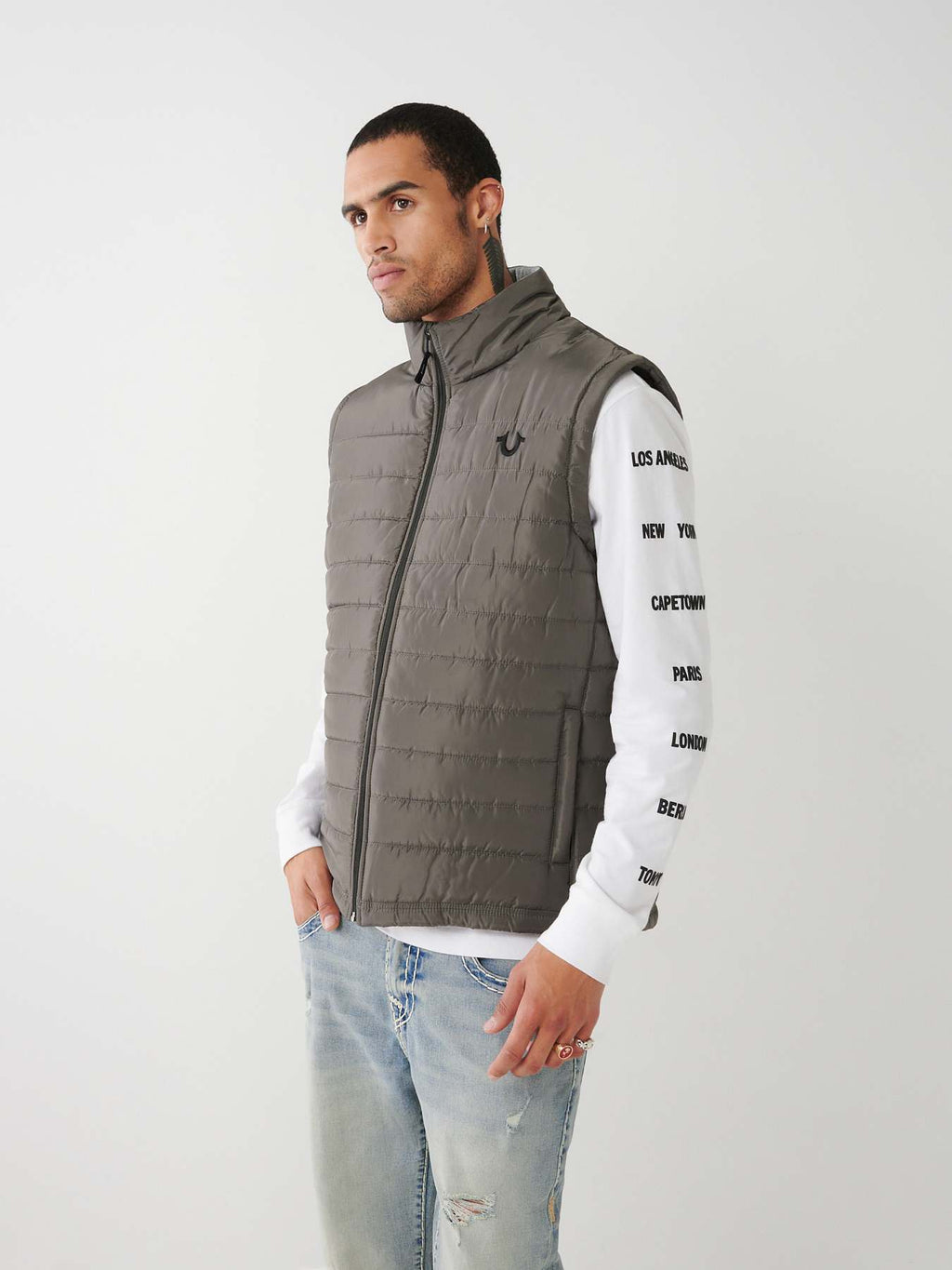 True Religion - HORSESHOE PUFFER VEST