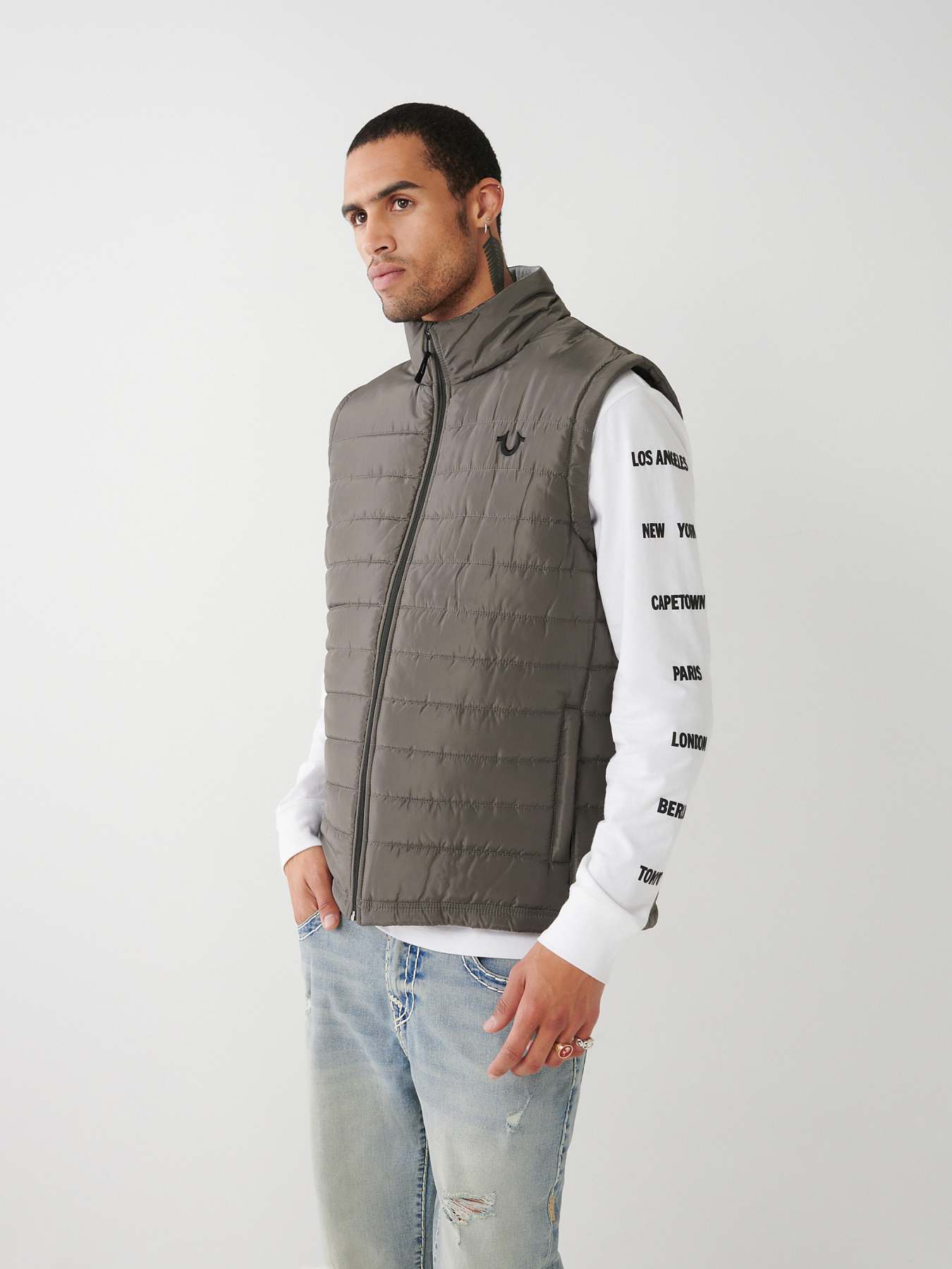 True Religion - HORSESHOE PUFFER VEST