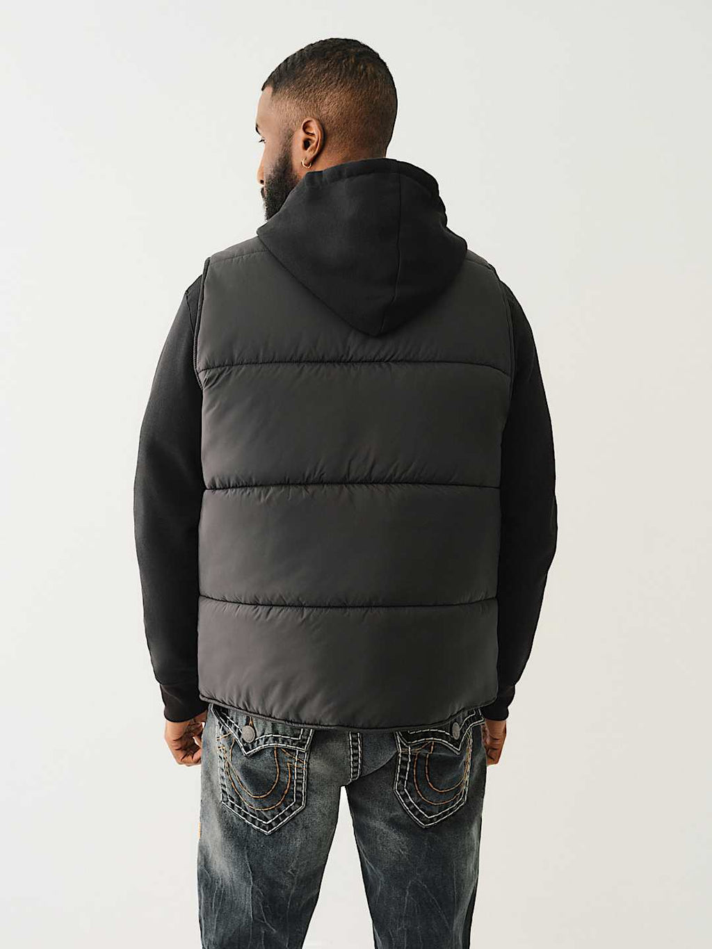True Religion - UTILITY BIG T PUFFER VEST