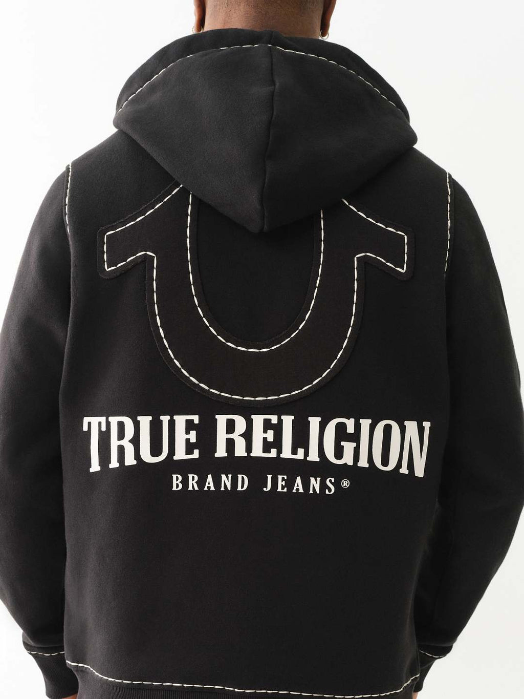 True Religion - Horseshoe Applique Super T Fleece Hoodie