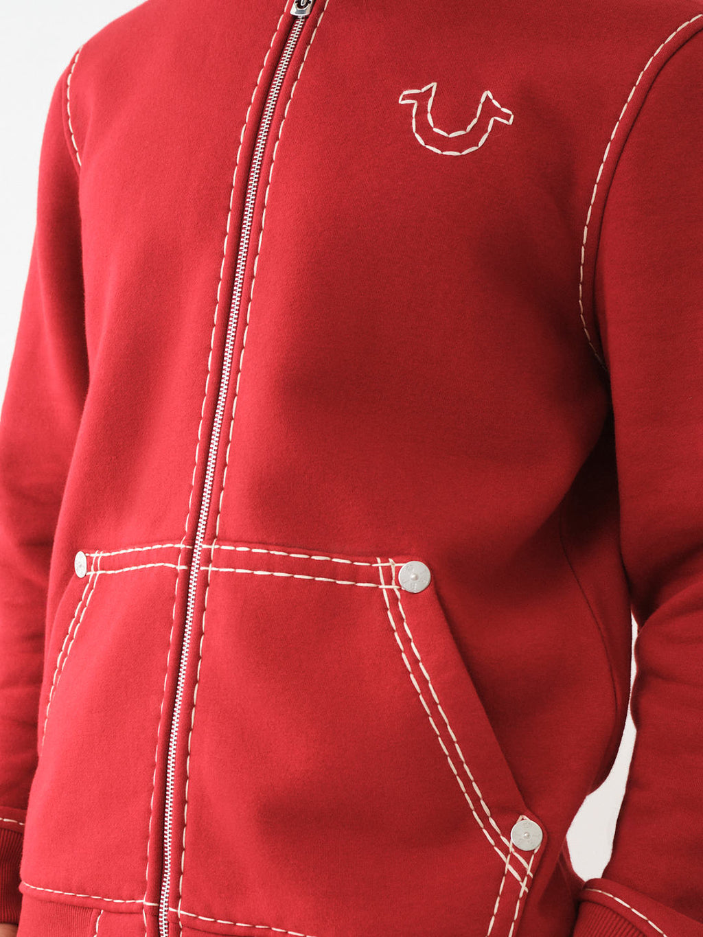 True Religion - Horseshoe Applique Super T Fleece Hoodie