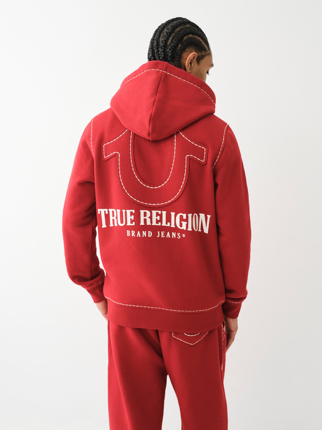 True Religion - Horseshoe Applique Super T Fleece Hoodie