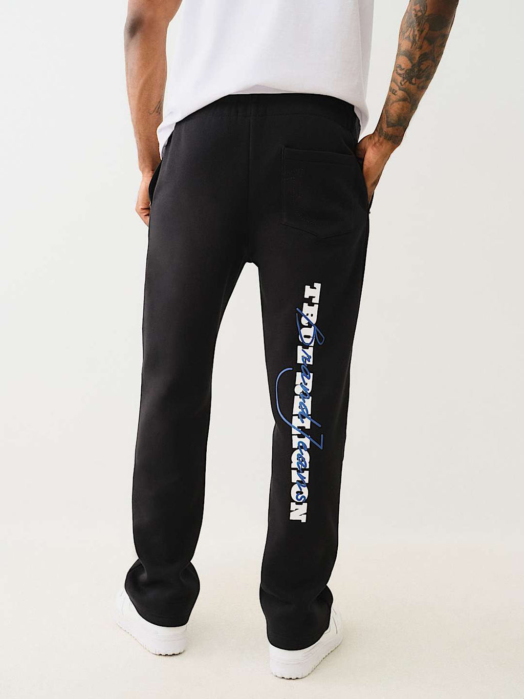 True Religion - Puff Print Logo Sweat Pant
