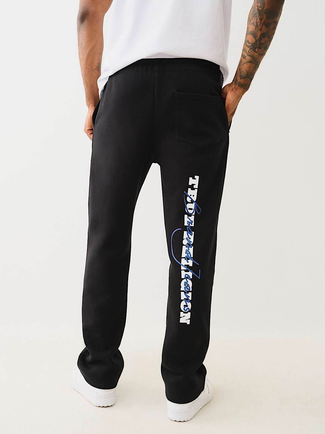True Religion - Puff Print Logo Sweat Pant