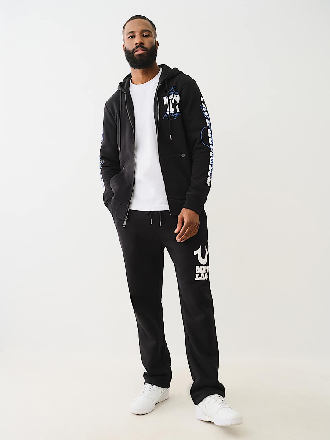 True Religion - Puff Print Logo Sweat Pant