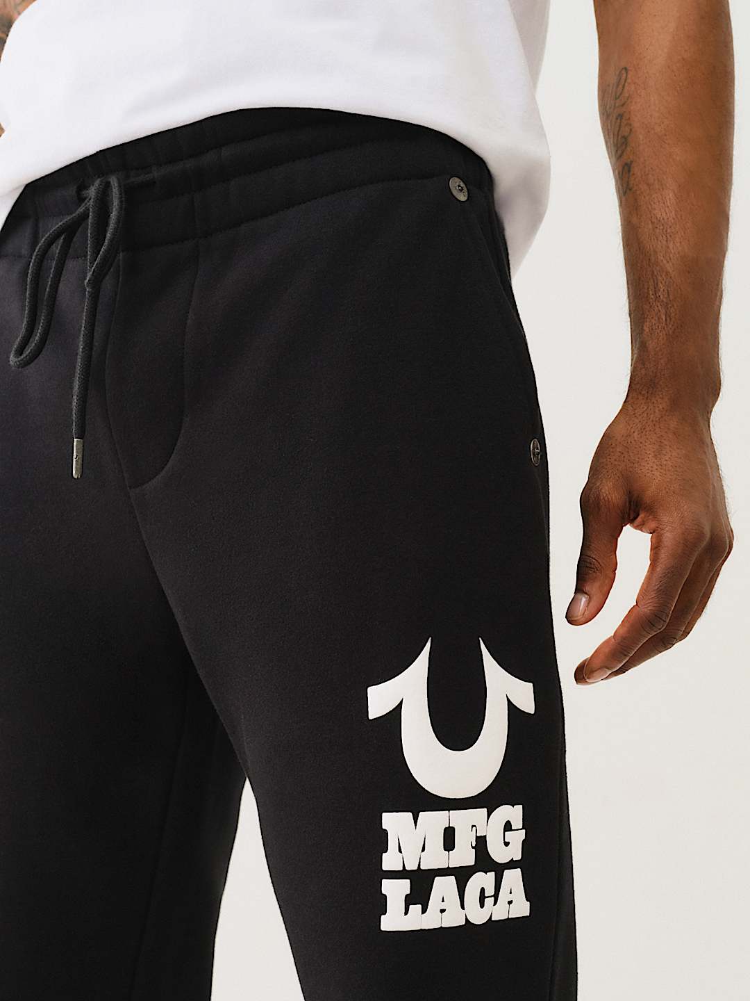 True Religion - Puff Print Logo Sweat Pant