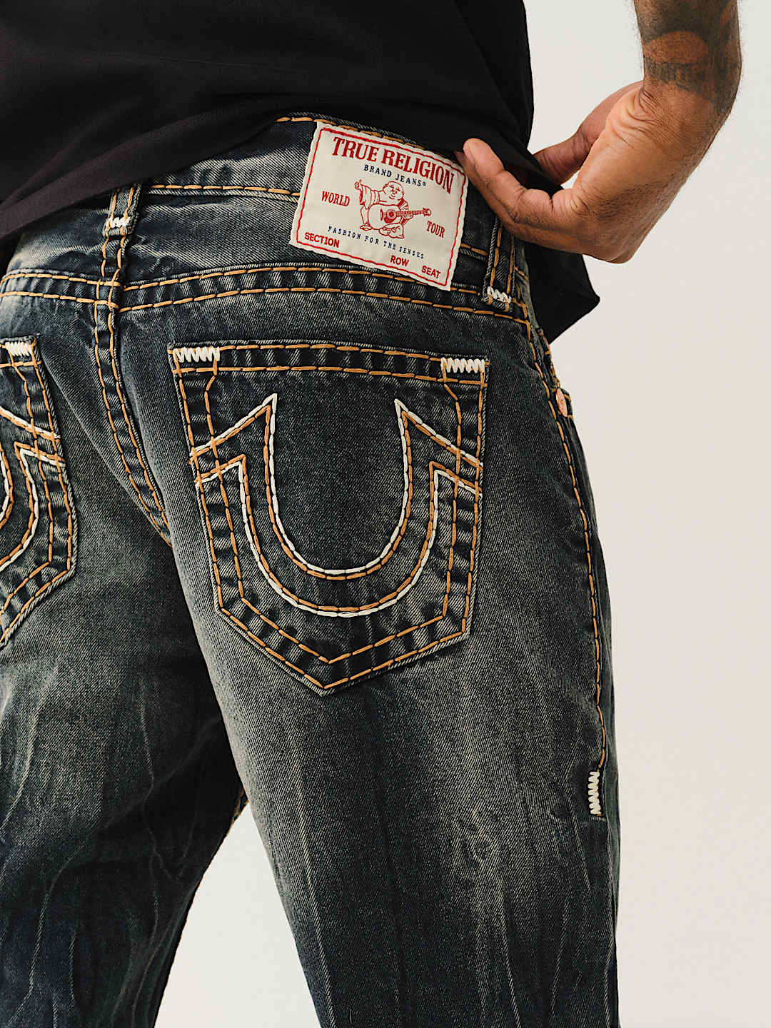 True Religion - ROCCO QUAD LOGO SUPER T SKINNY JEAN