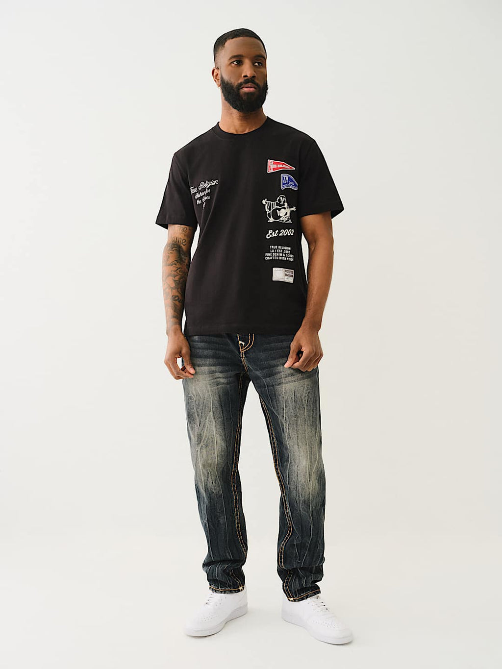 True Religion - ROCCO QUAD LOGO SUPER T SKINNY JEAN