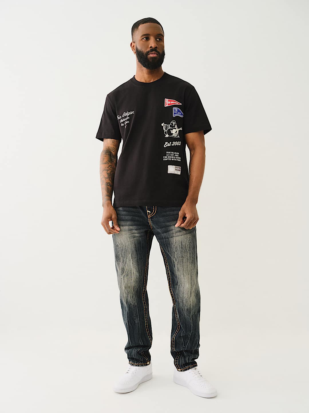 True Religion - ROCCO QUAD LOGO SUPER T SKINNY JEAN