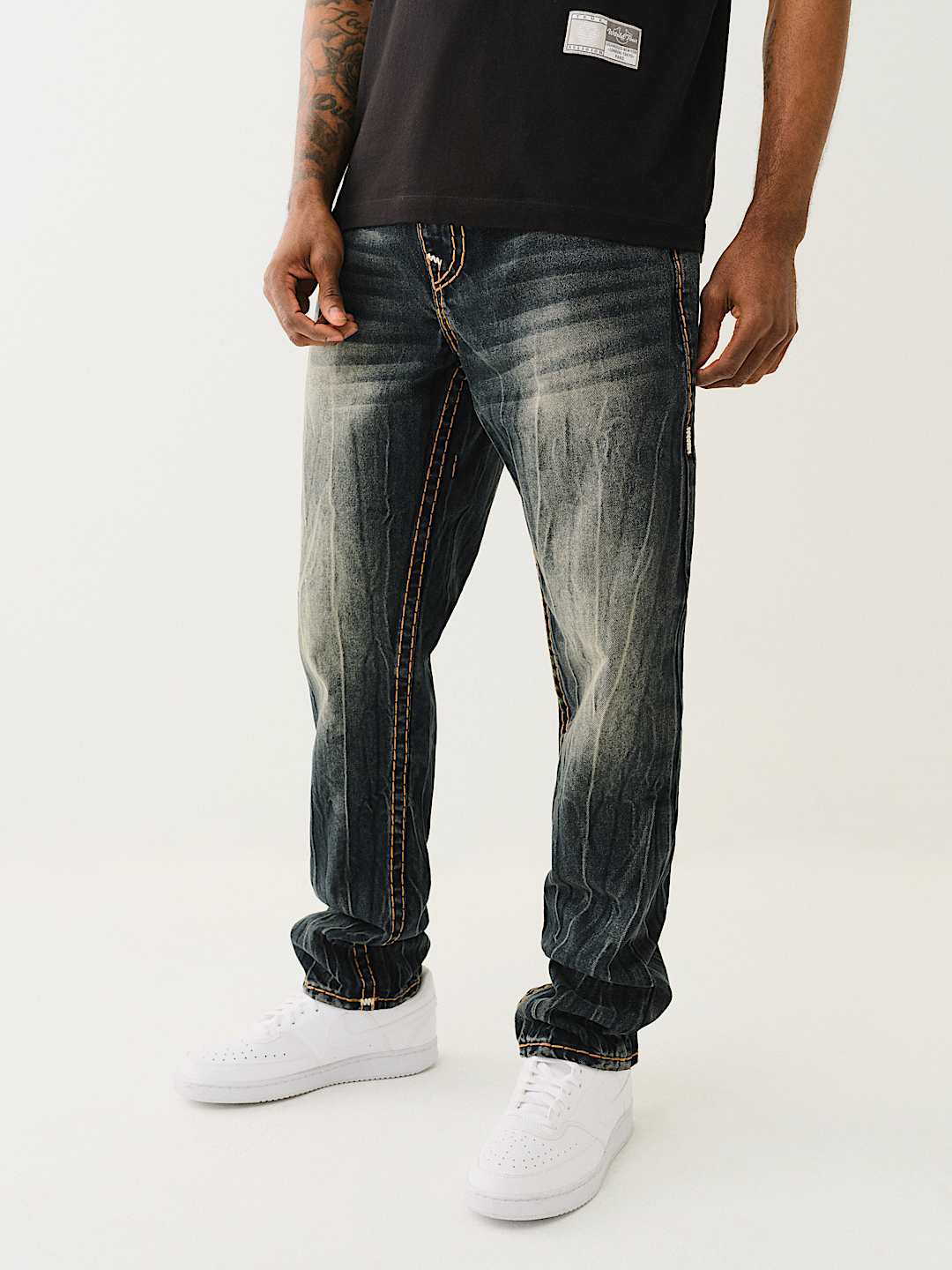 True Religion - ROCCO QUAD LOGO SUPER T SKINNY JEAN