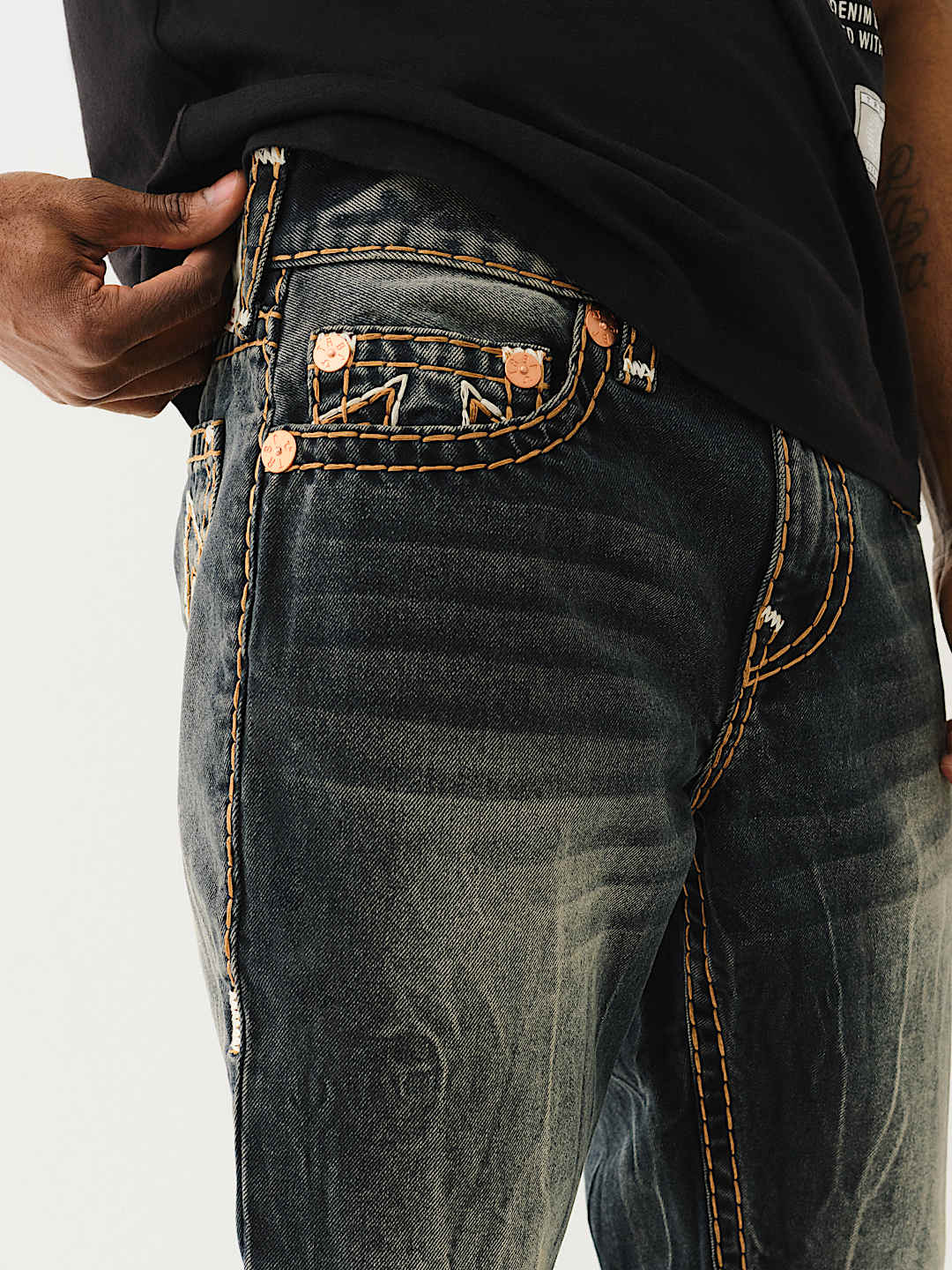 True Religion - ROCCO QUAD LOGO SUPER T SKINNY JEAN