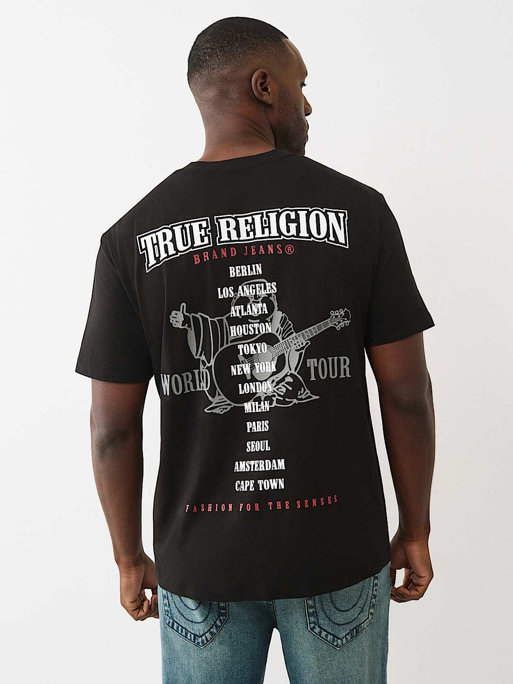 True Religion - Flocked World Tour Tee