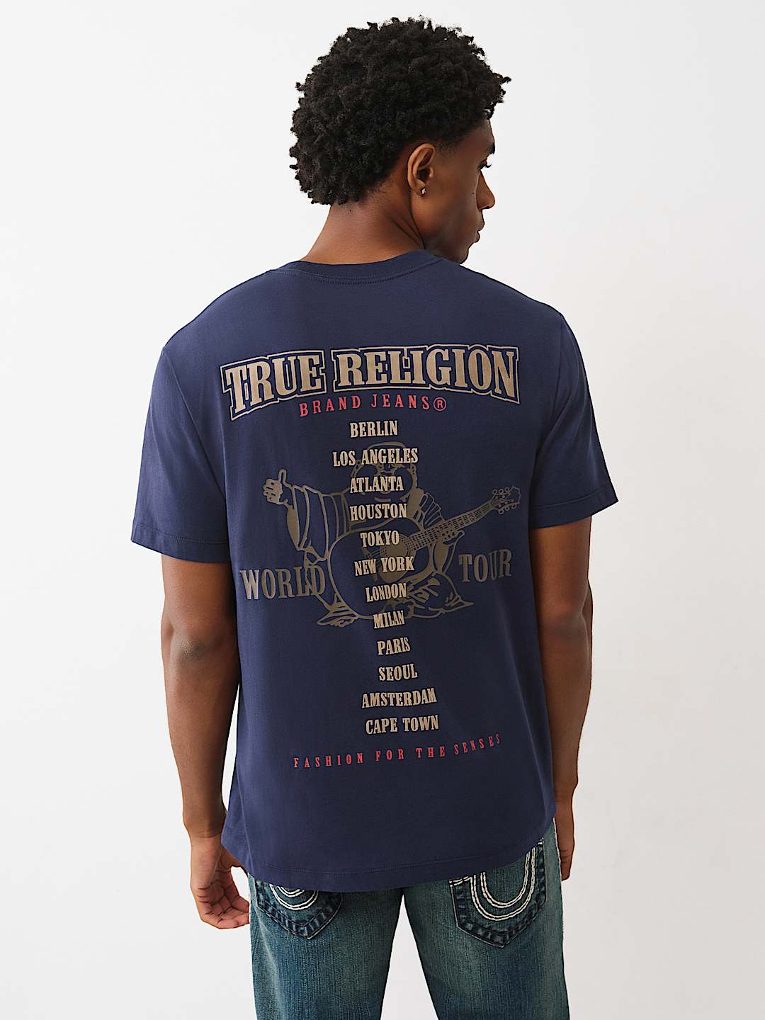 True Religion - Flocked World Tour Tee