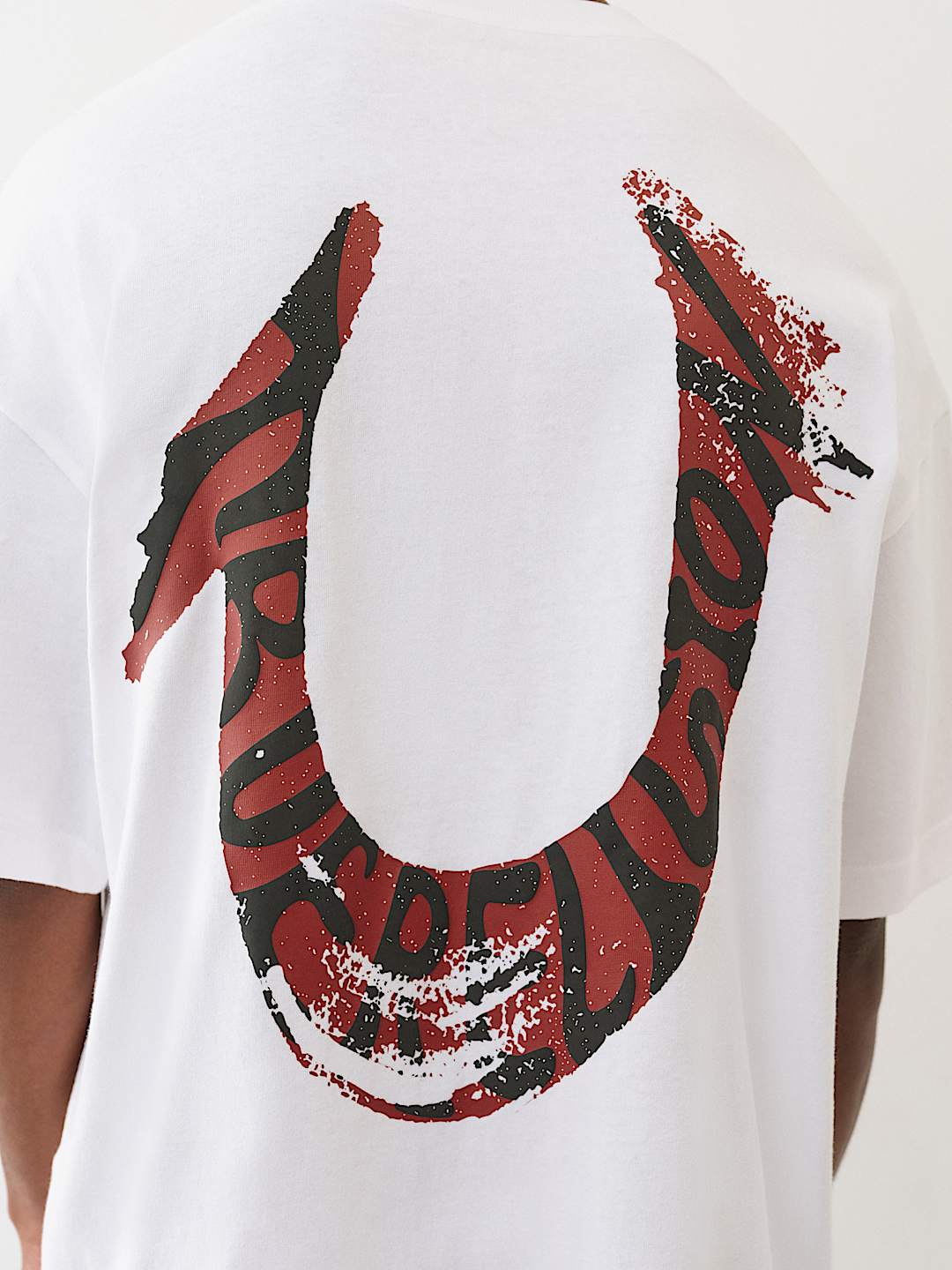 True Religion - Painted Horseshoe Oversized Heavyweight Tee