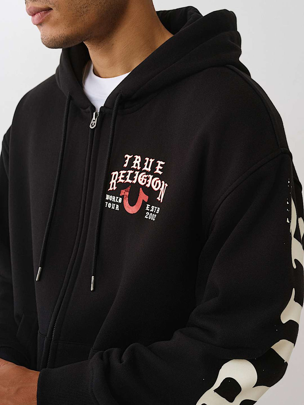 True Religion - Script Logo Zip Hoodie