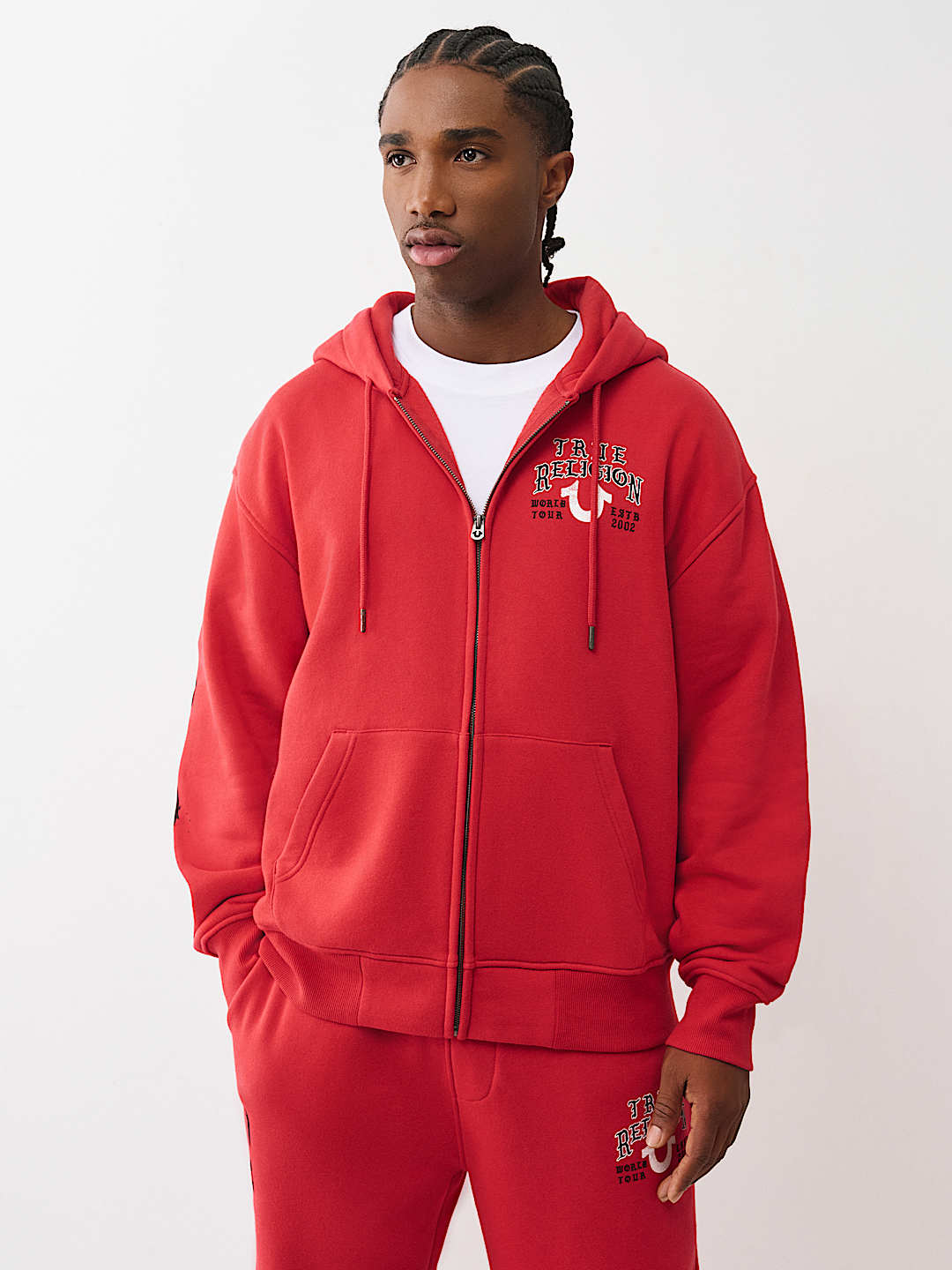 True Religion - Script Logo Zip Hoodie