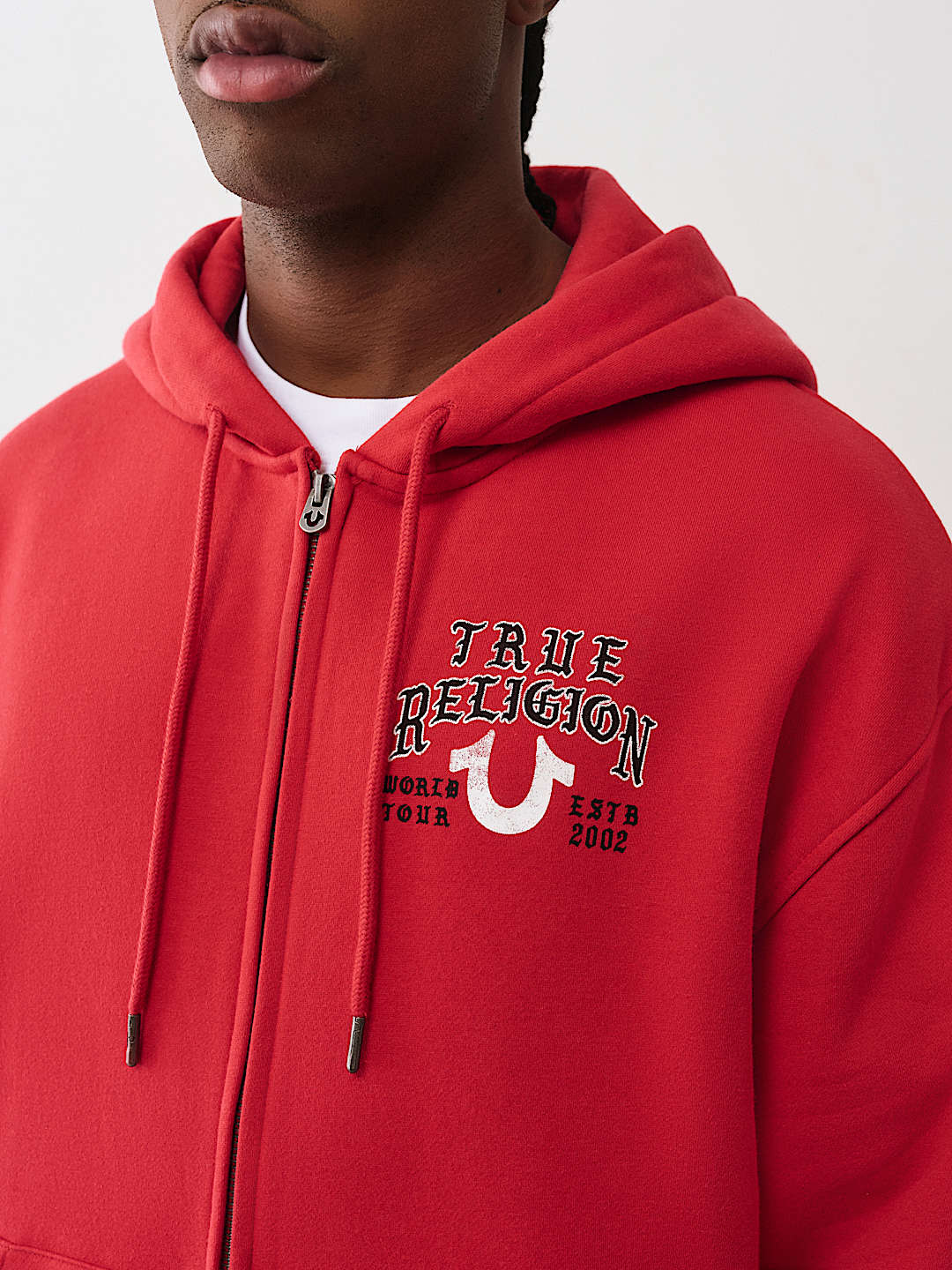 True Religion - Script Logo Zip Hoodie