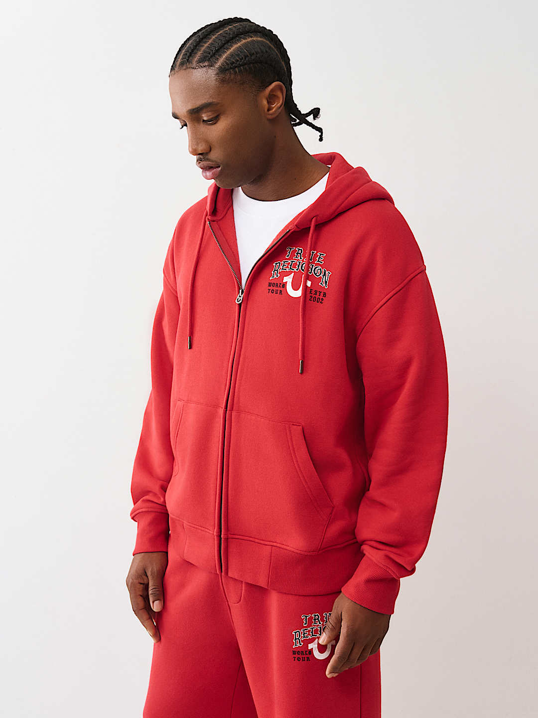 True Religion - Script Logo Zip Hoodie