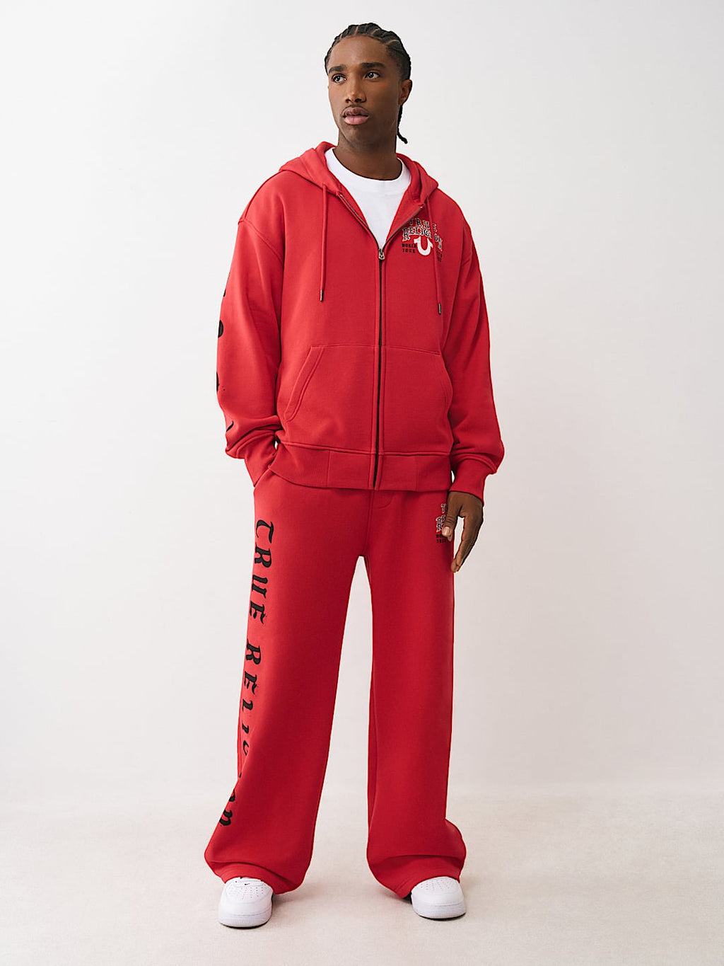 True Religion - Script Logo Zip Hoodie