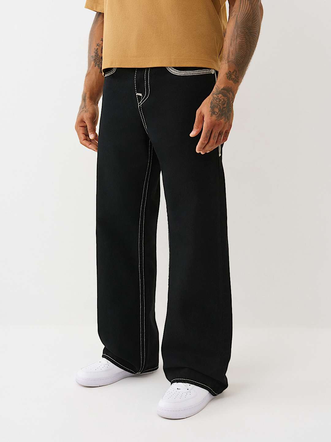 True Religion - Vinny Super T Flatlock Ultra Baggy Jean 34"