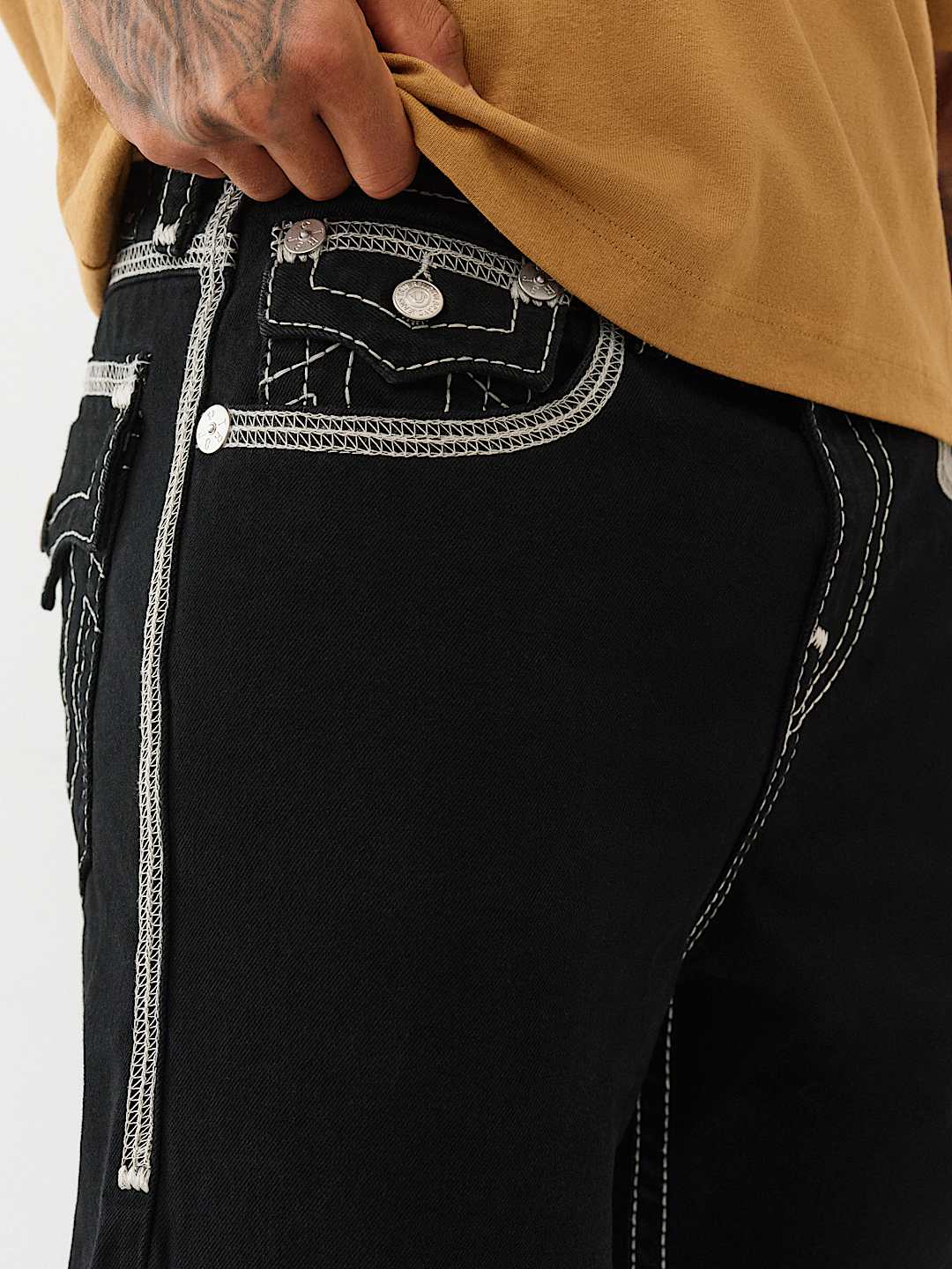 True Religion - Vinny Super T Flatlock Ultra Baggy Jean 34"