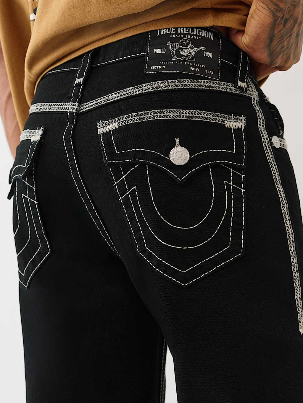 True Religion - Vinny Super T Flatlock Ultra Baggy Jean 34"