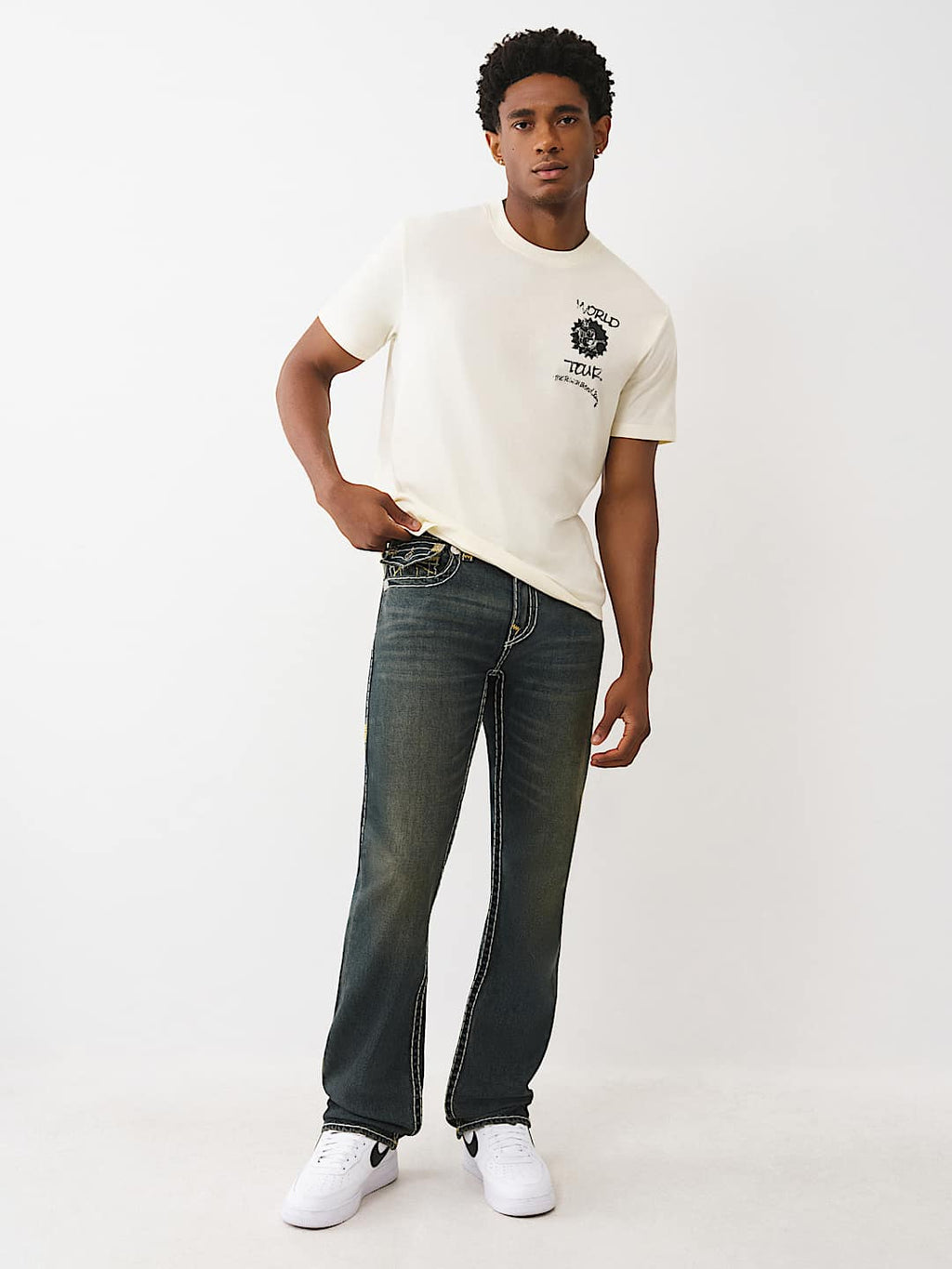 True Religion - Ricky Super T Flap Jean 32”