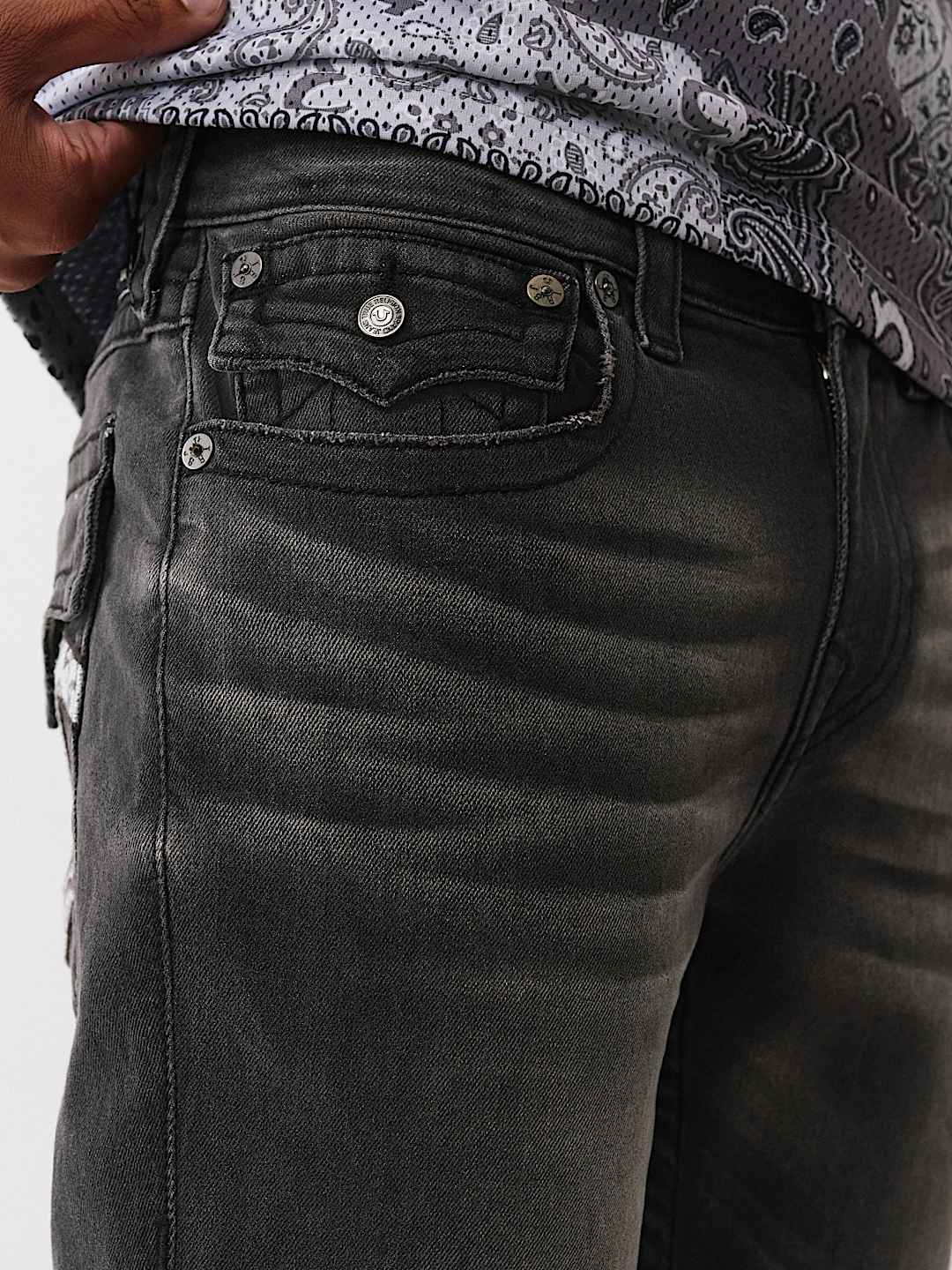 True Religion - RICKY BANDANA HORSESHOE STRAIGHT JEAN 34”