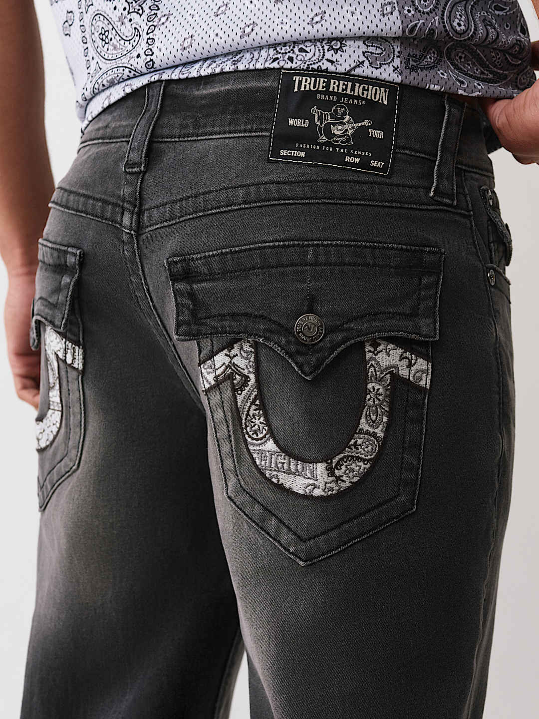 True Religion - RICKY BANDANA HORSESHOE STRAIGHT JEAN 34”