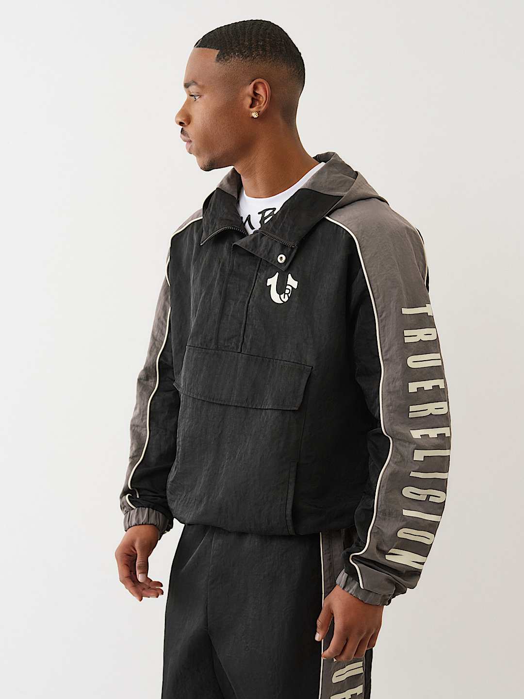 True Religion - Color Blocked Anorak Pullover