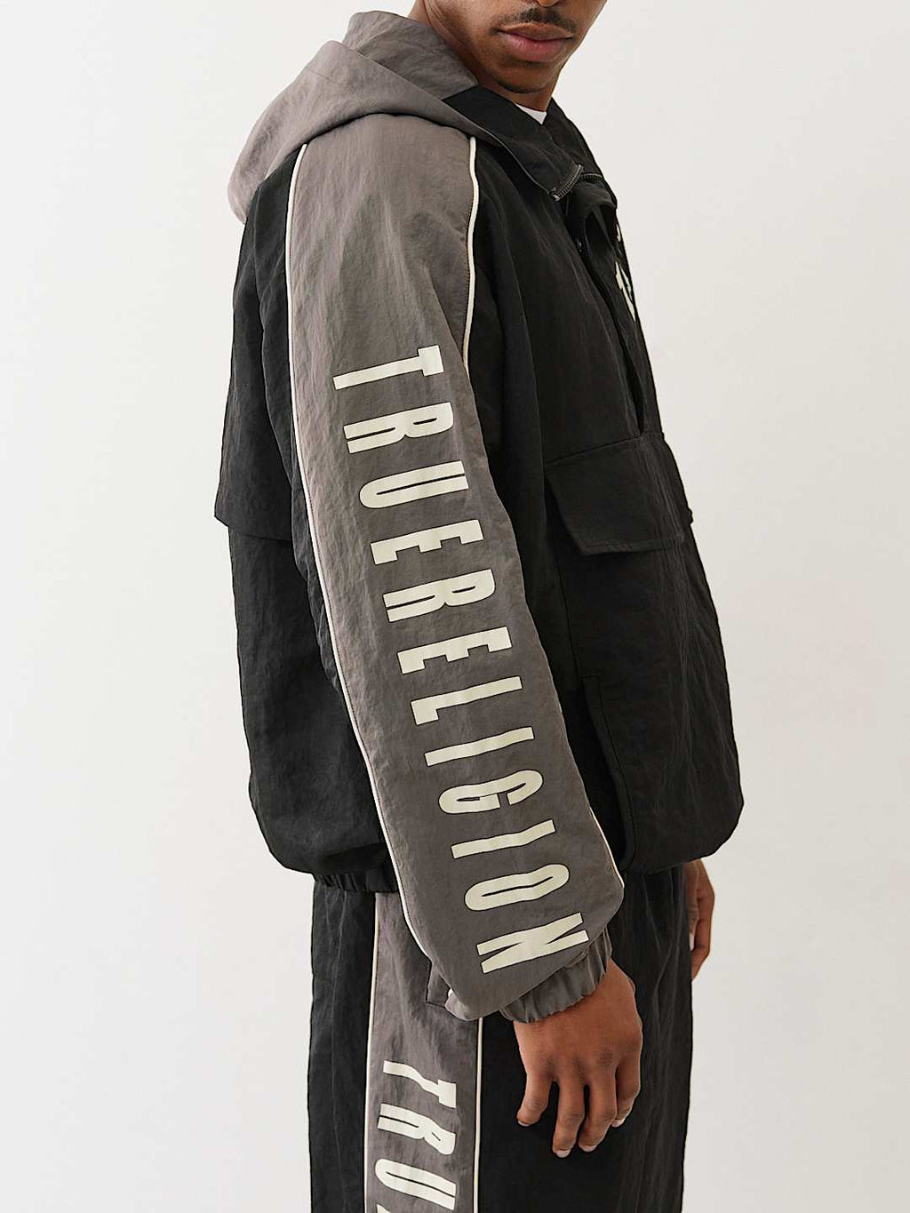 True Religion - Color Blocked Anorak Pullover