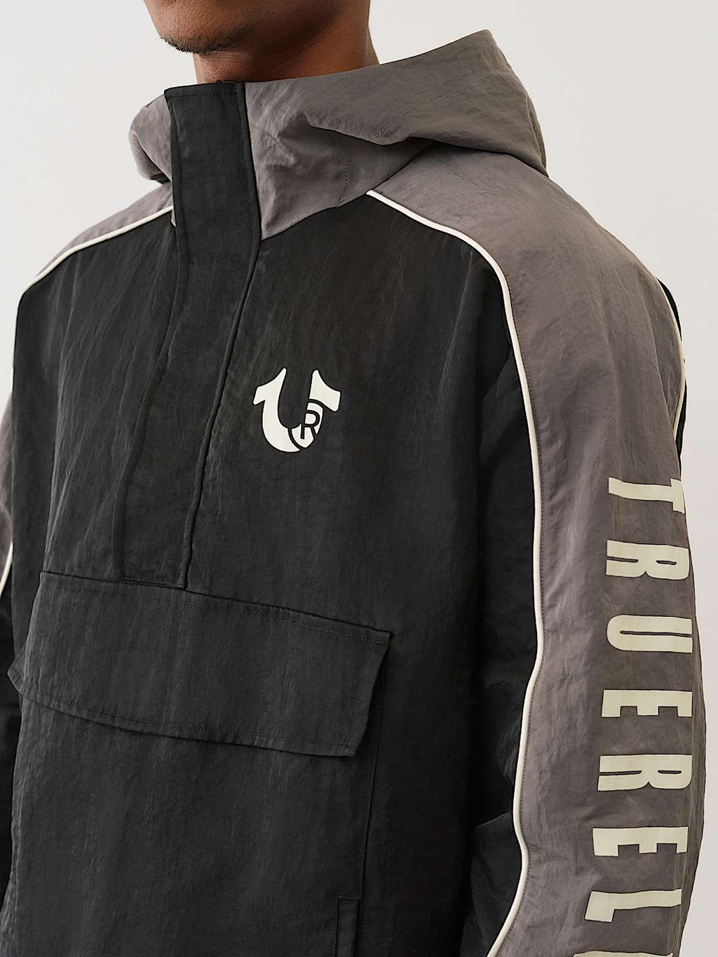 True Religion - Color Blocked Anorak Pullover