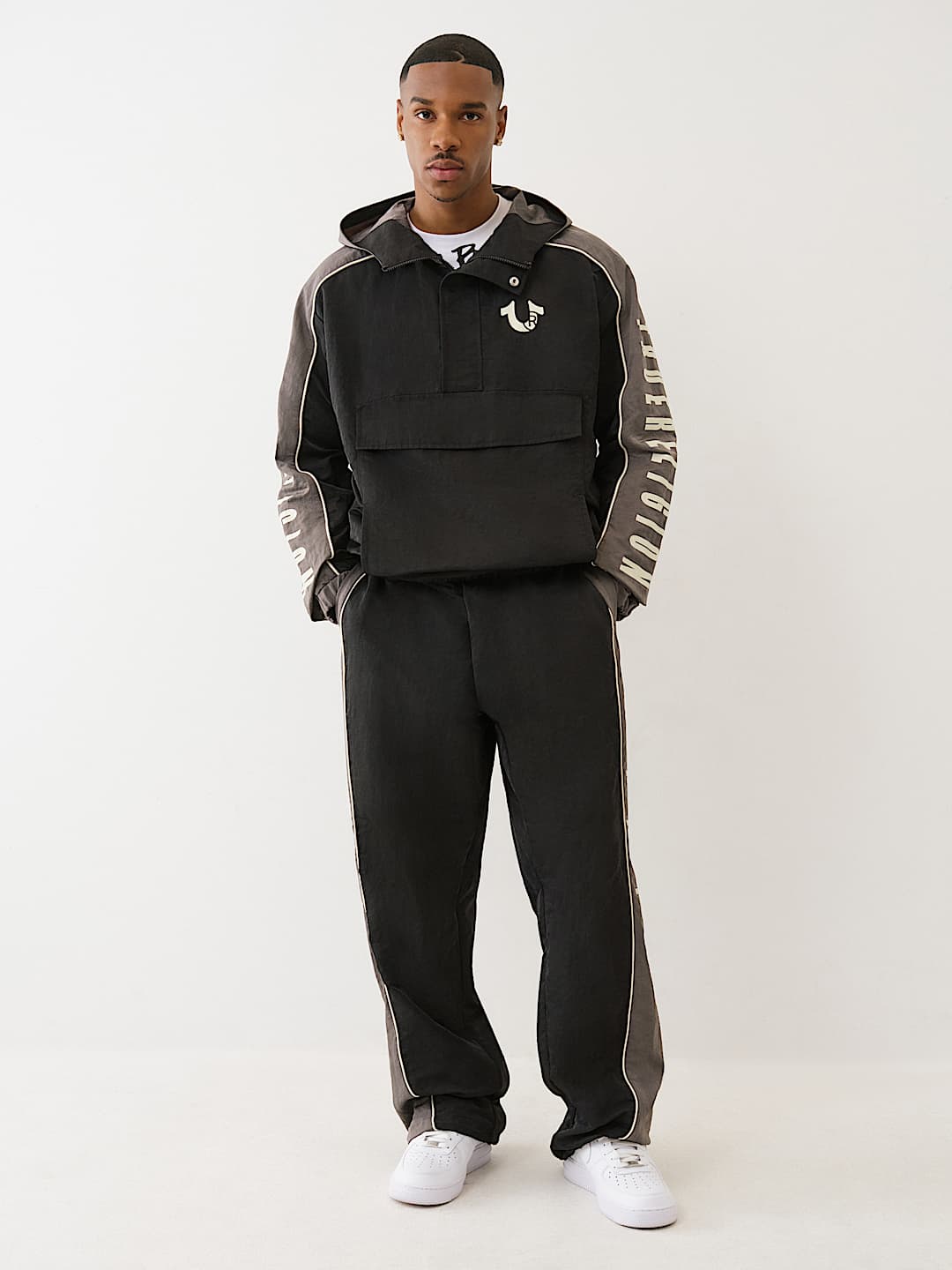 True Religion - Color Blocked Anorak Pullover